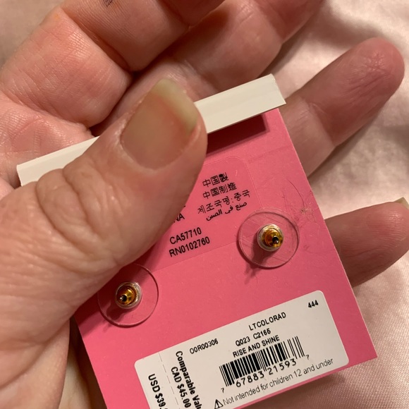 Kate spade rise  and shine earrings NWT - Picture 3 of 4